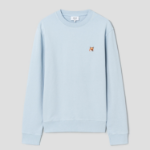 Maison Kitsune Men Fox Head Patch Regular Sweatshirt - Cirrus Blue