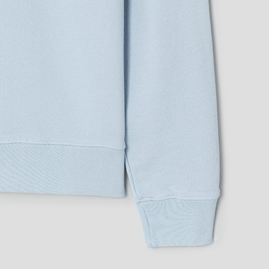 Maison Kitsune Men Fox Head Patch Regular Sweatshirt - Cirrus Blue
