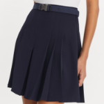 TORY BURCH Stretch Pleated Skirt – Black