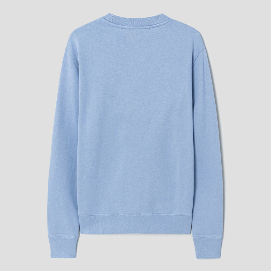 Maison Kitsune Men Chillax Patch Regular Sweatshirt - Beat Blue