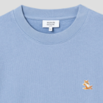 Maison Kitsune Men Chillax Patch Regular Sweatshirt - Beat Blue