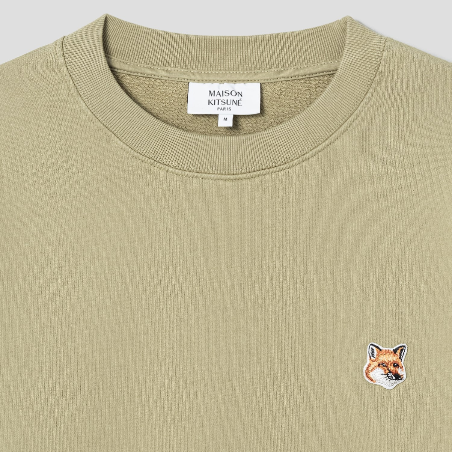 Maison Kitsune Men Fox Head Patch Regular Sweatshirt - Canvas
