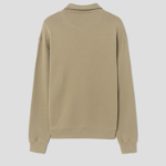 Maison Kitsune Men Bold Fox Head Patch Comfort Half Zipped Sweatshirt - Cardamon