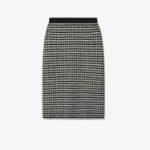 TORY BURCH Jacquard Sweater Skirt – Black