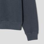 Maison Kitsune Men Bold Fox Head Patch Comfort Half Zipped Sweatshirt - Slate Grey