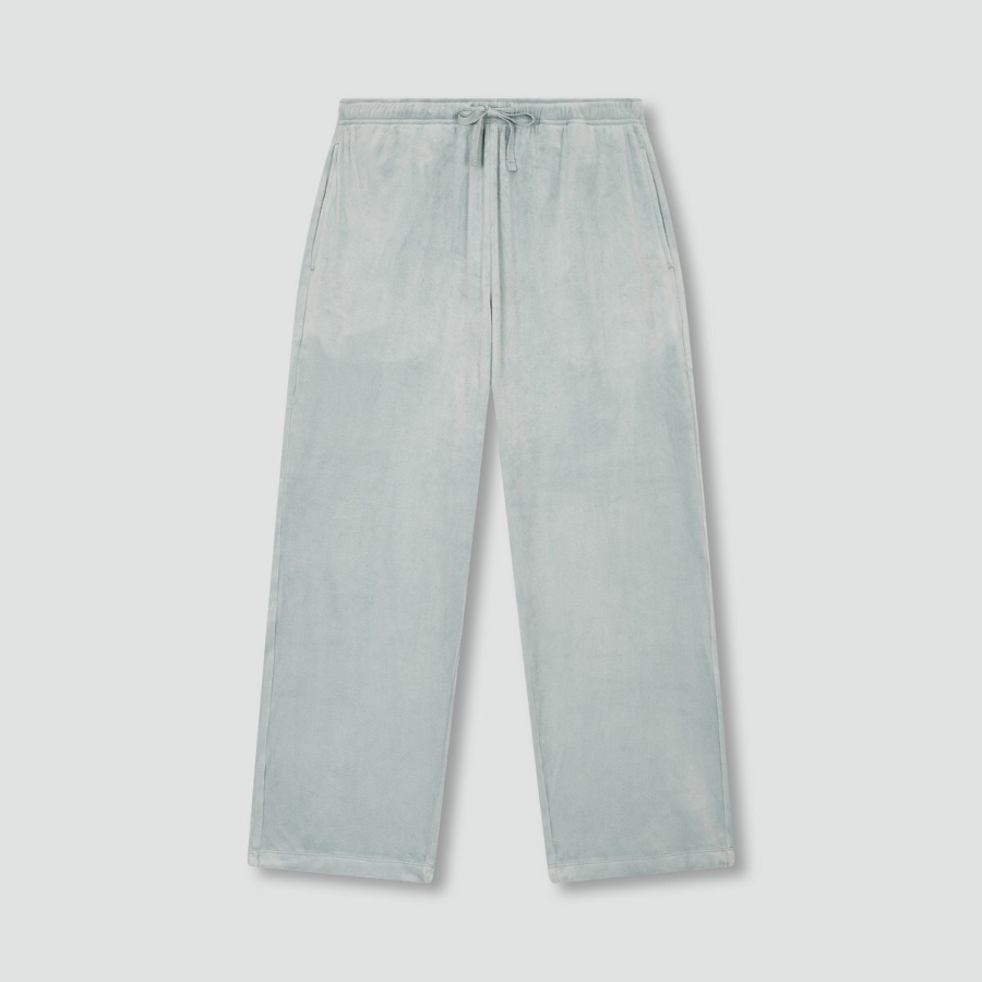 JAJU Mink Fleece V-Neck Pajama Set – Mint