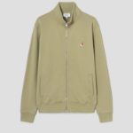 Maison Kitsune Men Fox Head Patch Fullzip Regular Sweatshirt - Canvas