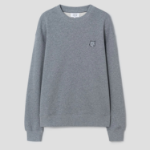 Maison Kitsune Men Bold Fox Head Patch Comfort Sweatshirt - Medium Grey Melange