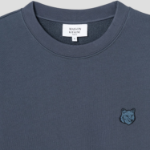 Maison Kitsune Men Bold Fox Head Patch Comfort Sweatshirt - Slate Grey