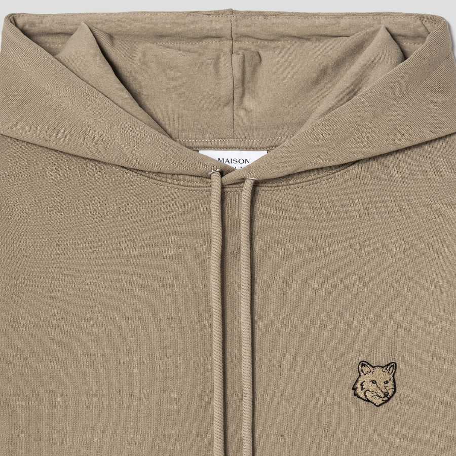 Maison Kitsune Men Bold Fox Head Patch Comfort Hoodie - Cardamon