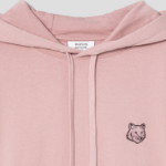 Maison Kitsune Men Bold Fox Head Patch Oversize Hoodie - Pink Clay