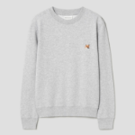Maison Kitsune Men Fox Head Patch Regular Sweatshirt - Light Grey Melange