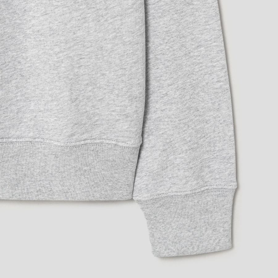 Maison Kitsune Men Fox Head Patch Regular Sweatshirt - Light Grey Melange