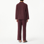 JAJU Flannel Pajama Set – Dark Burgundy