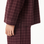 JAJU Flannel Pajama Set – Dark Burgundy