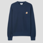 Maison Kitsune Men Speedy Fox Patch Comfort Sweatshirt - Ink Blue