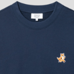 Maison Kitsune Men Speedy Fox Patch Comfort Sweatshirt - Ink Blue