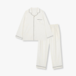 JAJU Flannel Pajama Set – Cream