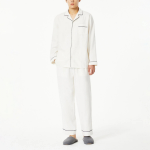 JAJU Flannel Pajama Set – Cream