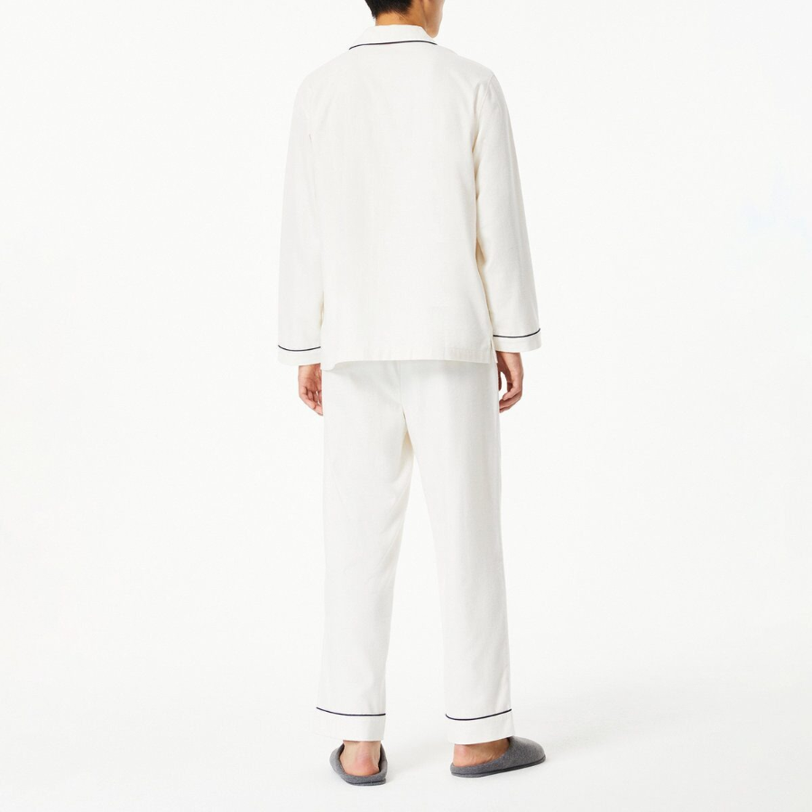 JAJU Flannel Pajama Set – Cream