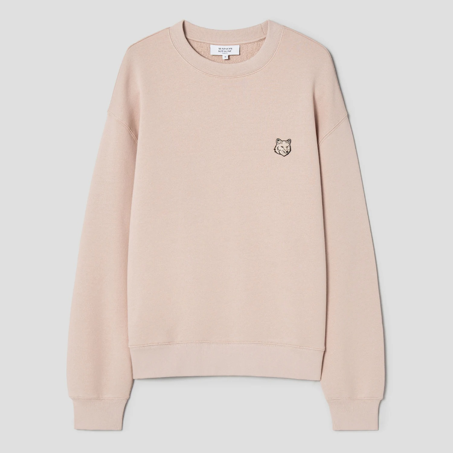 Maison Kitsune Men Bold Fox Head Patch Comfort Sweatshirt - Smoke