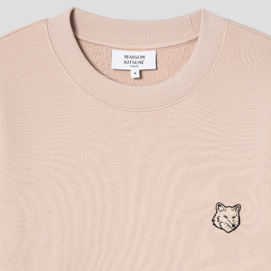 Maison Kitsune Men Bold Fox Head Patch Comfort Sweatshirt - Smoke