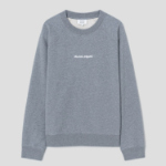 Maison Kitsune Men Maison Kitsune Embroidery Oversize Raglan Sweatshirt - Medium Grey Melange