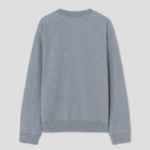 Maison Kitsune Men Maison Kitsune Embroidery Oversize Raglan Sweatshirt - Medium Grey Melange
