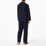 JAJU Flannel Pajama Set – Dark Navy