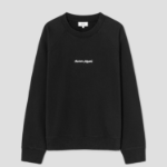 Maison Kitsune Men Maison Kitsune Embroidery Oversize Raglan Sweatshirt - Black