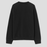 Maison Kitsune Men Maison Kitsune Embroidery Oversize Raglan Sweatshirt - Black