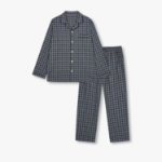 JAJU Flannel Pajama Set – Dark Grey