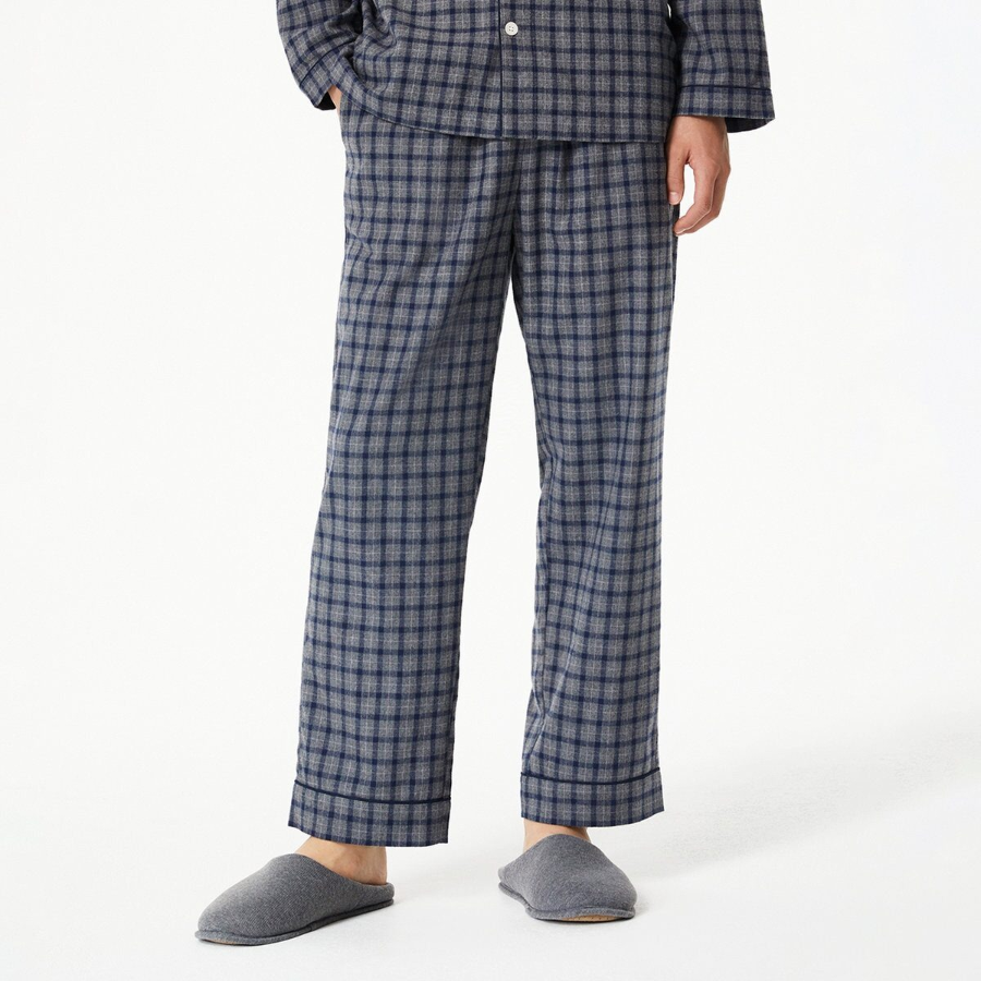 JAJU Flannel Pajama Set – Dark Grey