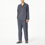 JAJU Flannel Pajama Set – Dark Grey