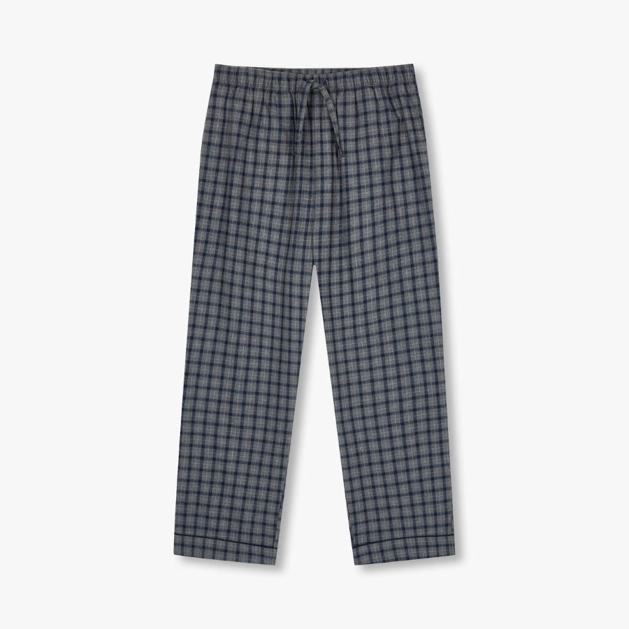 JAJU Flannel Pajama Set – Dark Grey