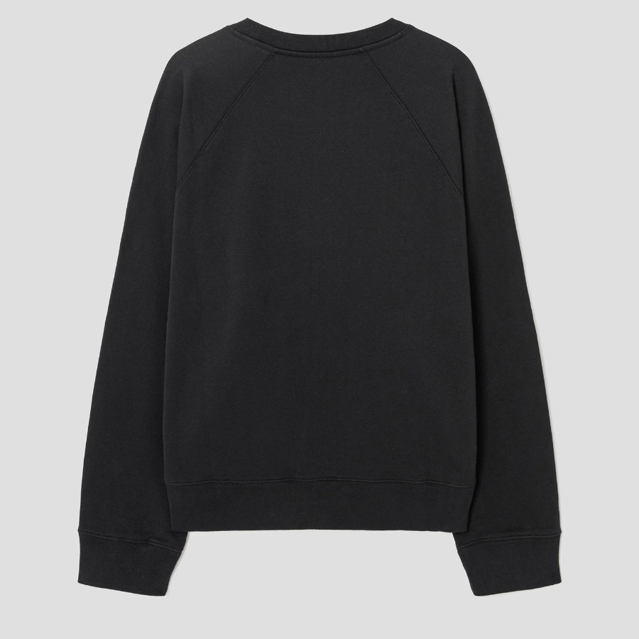 Maison Kitsune Men Bold Fox Head Patch Oversize Sweatshirt - Black