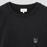 Maison Kitsune Men Bold Fox Head Patch Oversize Sweatshirt - Black