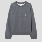 Maison Kitsune Men Bold Fox Head Patch Oversize Sweatshirt - Dark Grey Melange
