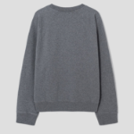 Maison Kitsune Men Bold Fox Head Patch Oversize Sweatshirt - Dark Grey Melange