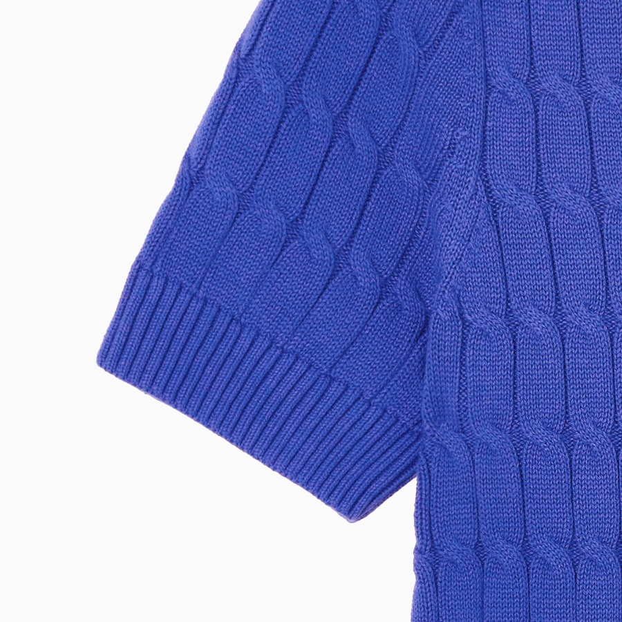 TOMMY HILFIGER [Official Headquarters] [Online Exclusive] Cable Short Sleeve Cardigan