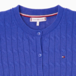 TOMMY HILFIGER [Official Headquarters] [Online Exclusive] Cable Short Sleeve Cardigan
