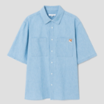 Maison Kitsune Men Relaxed Short Sleeve Shirt - Indigo
