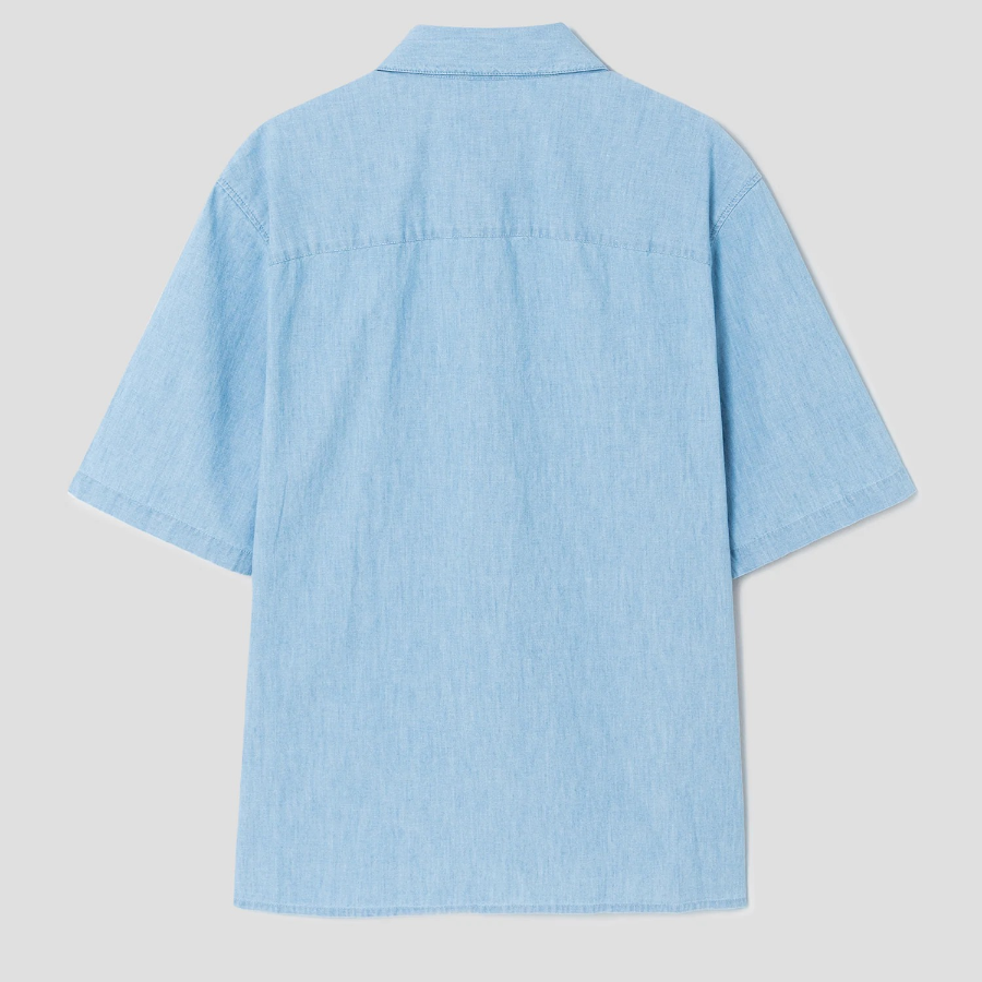 Maison Kitsune Men Relaxed Short Sleeve Shirt - Indigo