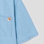 Maison Kitsune Men Relaxed Short Sleeve Shirt - Indigo