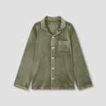 JAJU Mink Fleece Pajama Set – Khaki