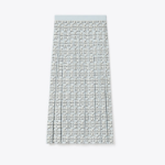 TORY BURCH T Logo Viscose Skirt – Blue T Logo Shadow