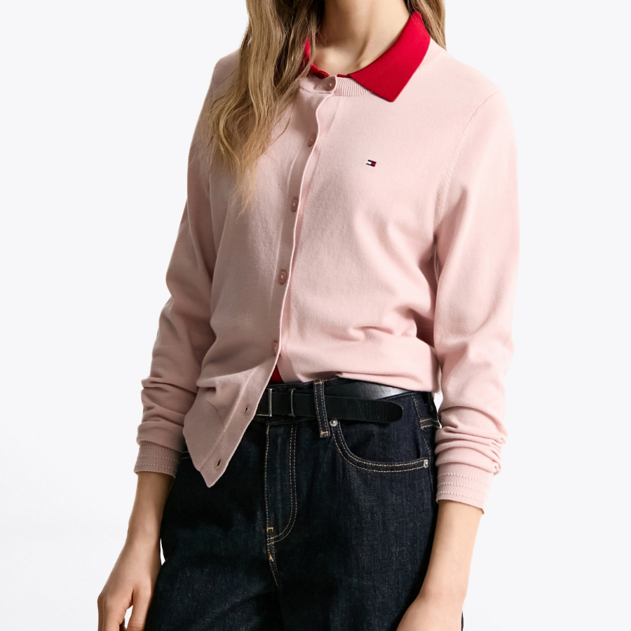 TOMMY HILFIGER [Official Headquarters] Cotton Jersey Stitch Cardigan