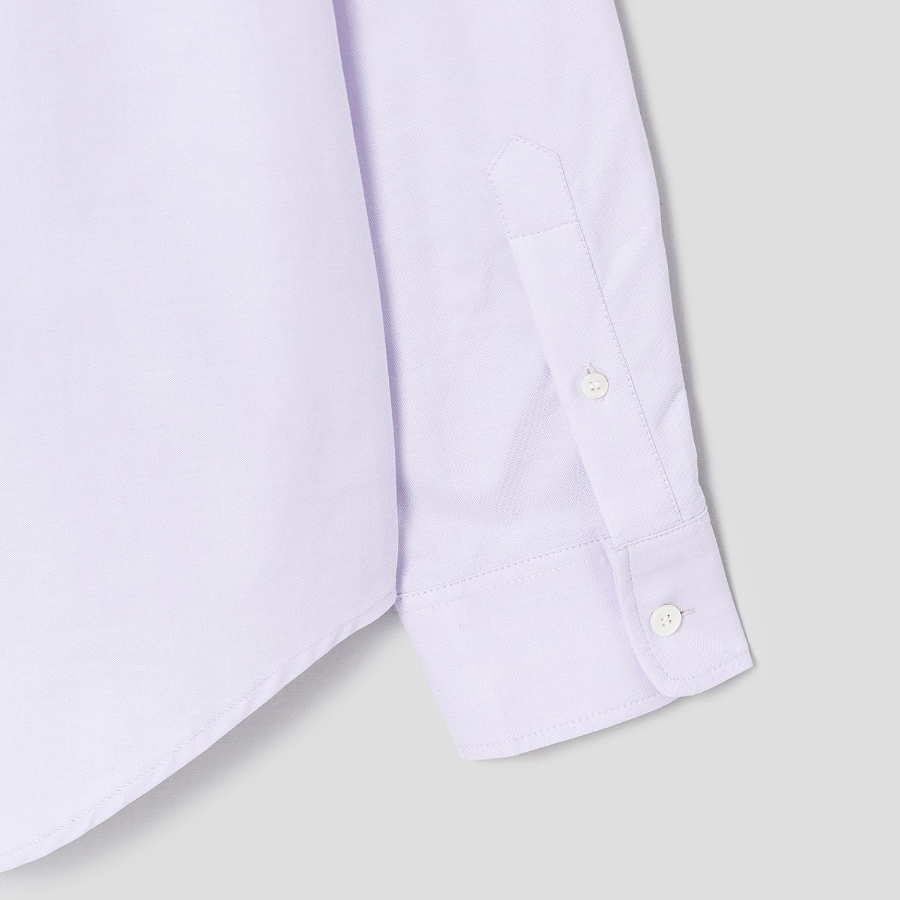 Maison Kitsune Men Contour Fox Head Skate Shirt - Soft Mauve