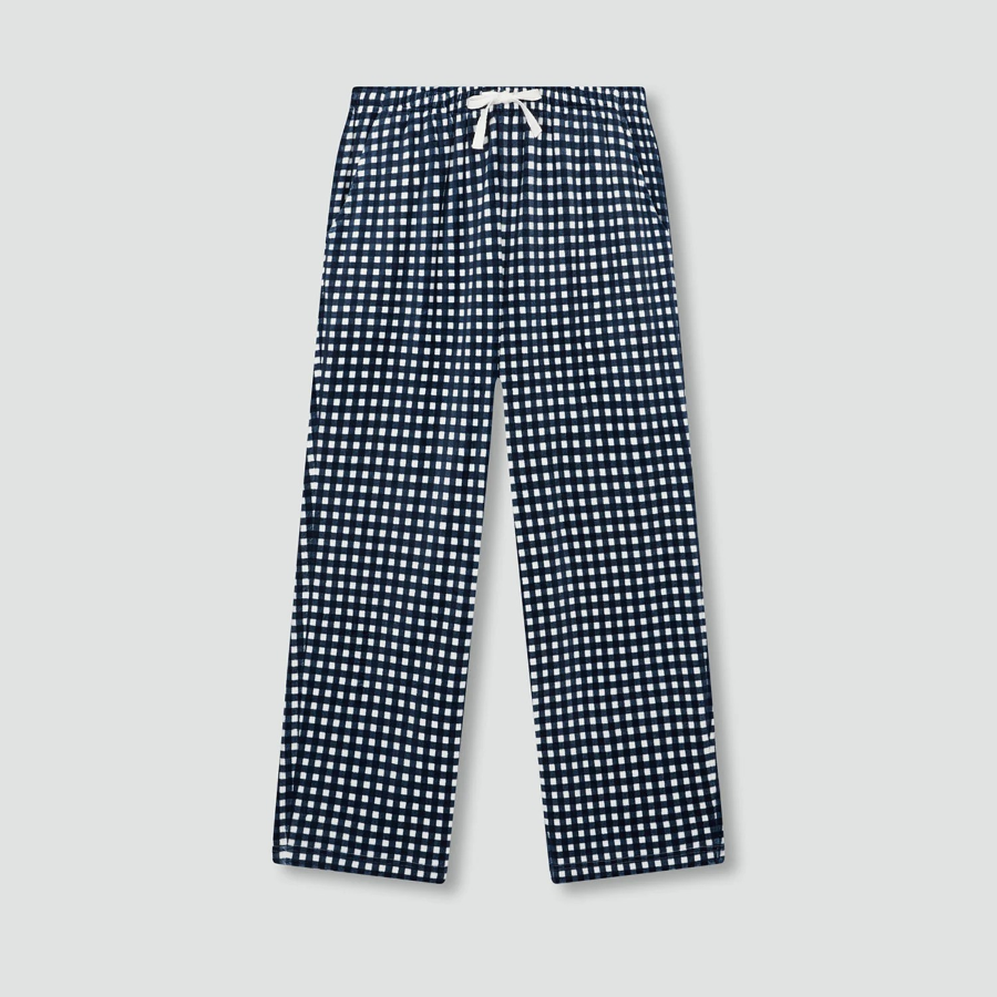 JAJU Mink Fleece Pajama Pants – Light Navy