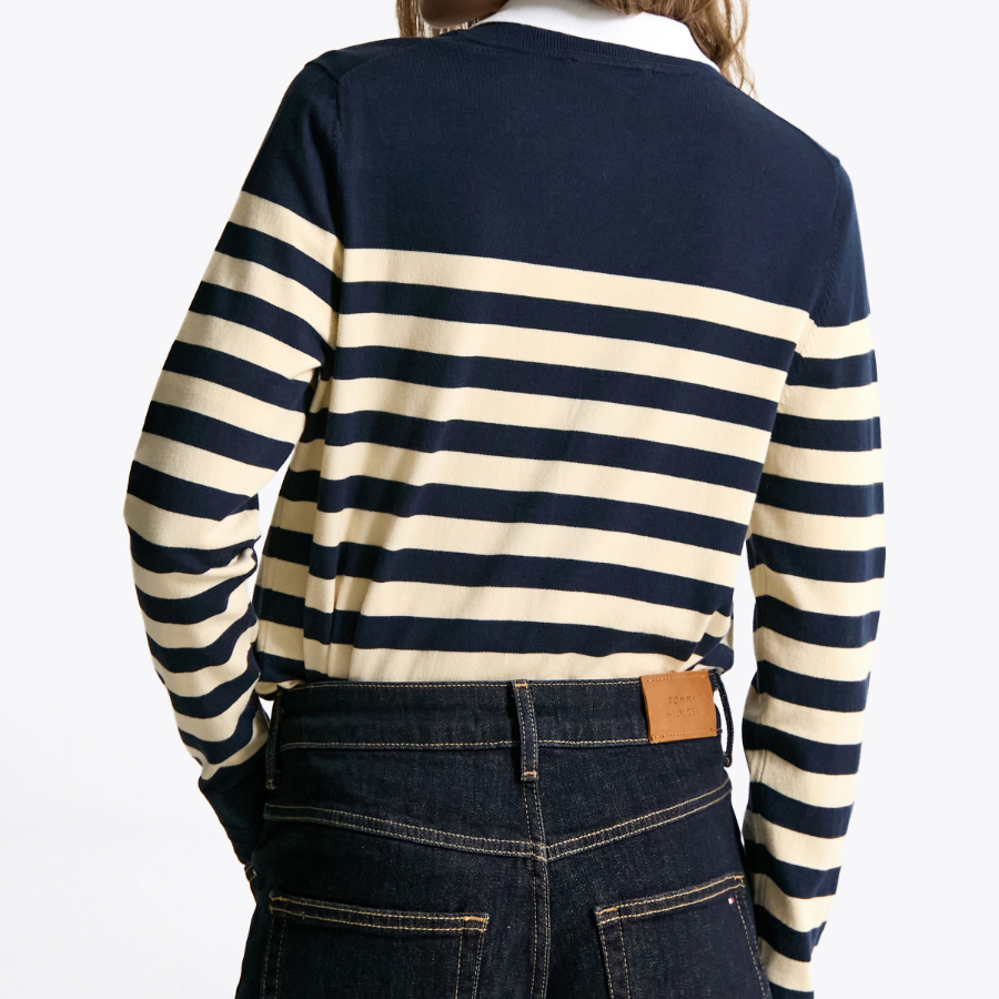 TOMMY HILFIGER [Official Headquarters] Cotton Jersey Stitch Cardigan